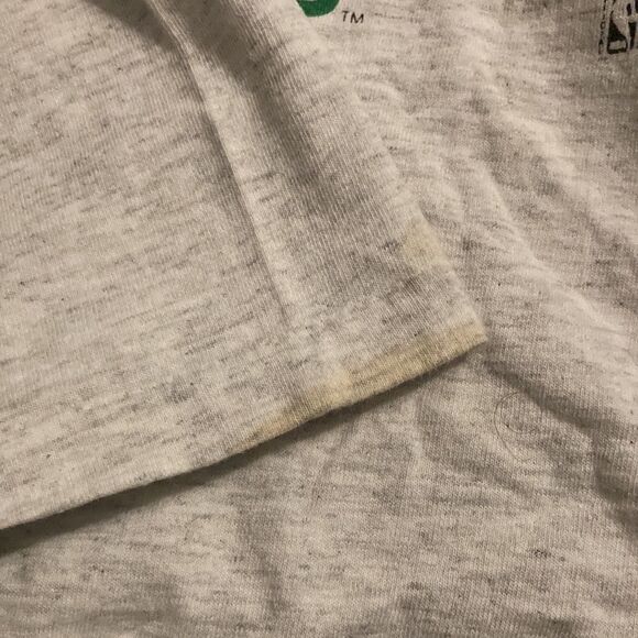 Vintage 90s Seattle Super Sonics Caricature / Fat Head NBA Single Stitch T-Shirt - Picture 5 of 6